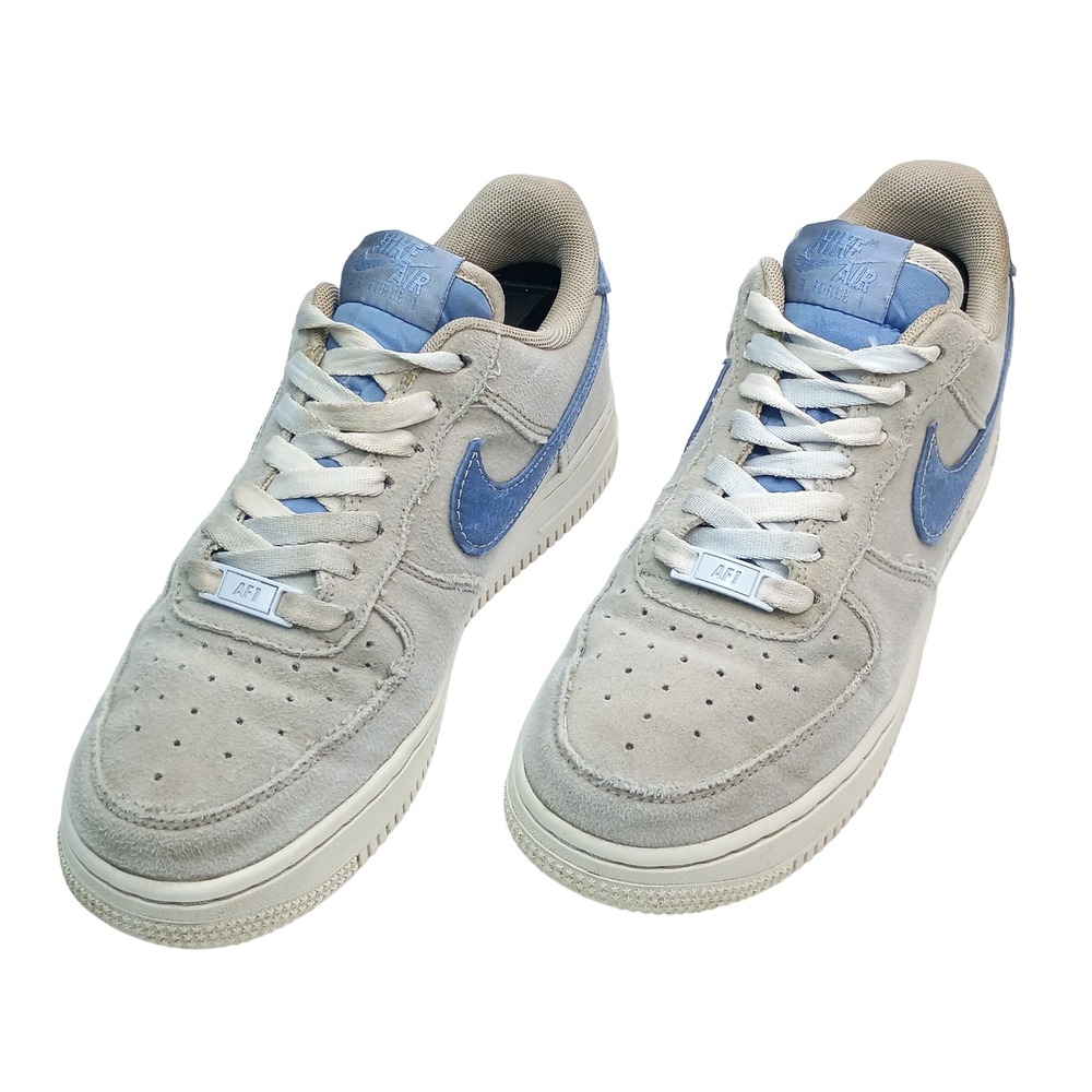 Nike Air Force 1 Low Women Size 6.5‎ Grey Blue Suede FN7185-001